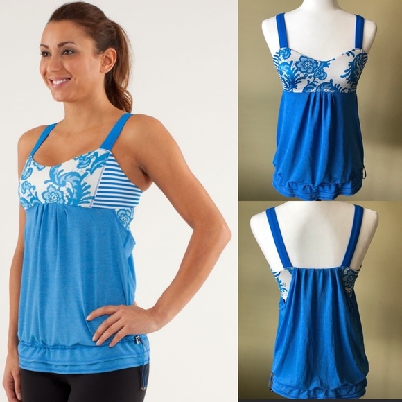 Lululemon Back On Track Tank - Beaming Blue